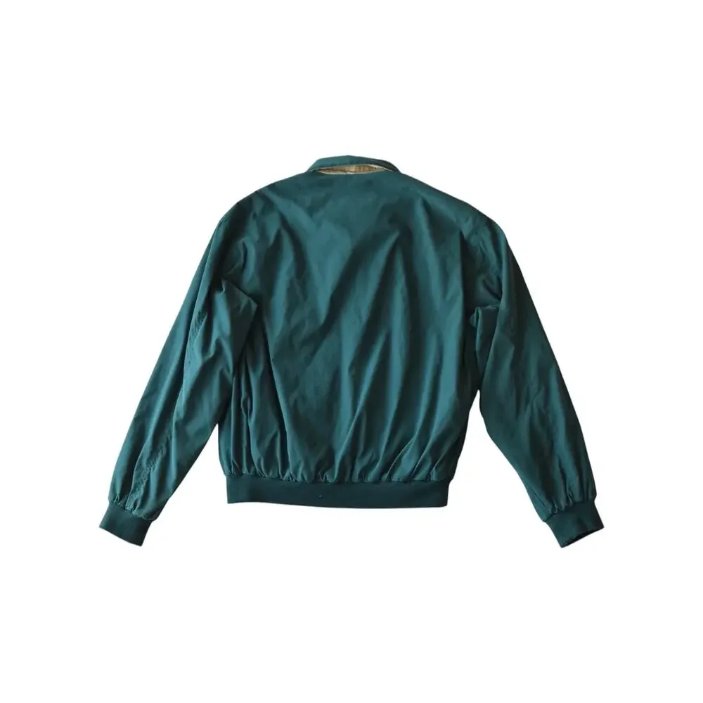 Vintage Weatherproof Harrington Bomber Jacket Teal Men's Medium